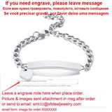 Personalize Baby Name Bracelet Figaro Chain Smooth Bangle