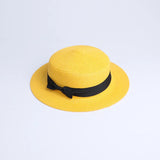 2019 Parent-child wholesale sun flat straw hat boater