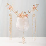 Chinese Hanfu Hair Accessories Set Long Fringed Vintage