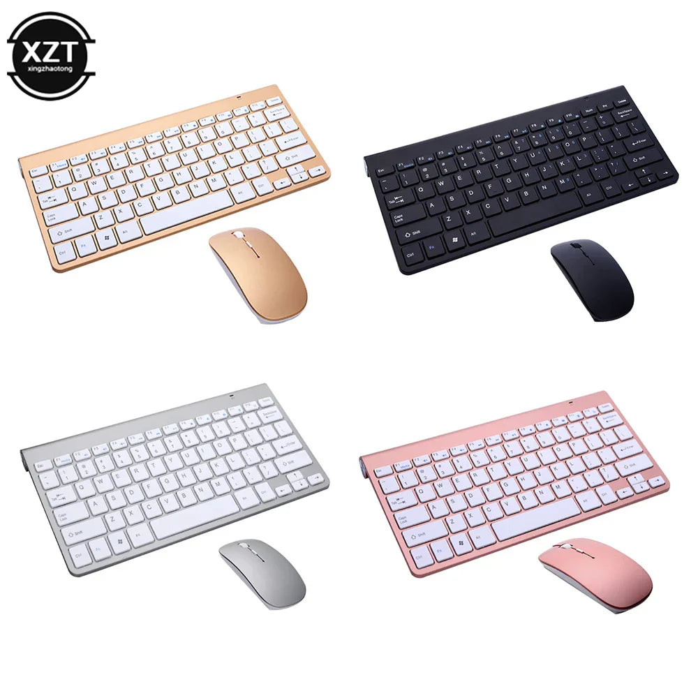 2.4G Wireless Keyboard and Mouse Mini Multimedia Keyboard