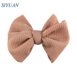 20pcs/lot High Quality 4.5'' Solid Seersucker Waffle Bow