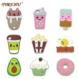 TYRY.HU 2pcs Silicone Dessert Cartoon Teethers Safe BPA