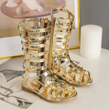 New Summer Child Sandals Roman Boots High-top Girls