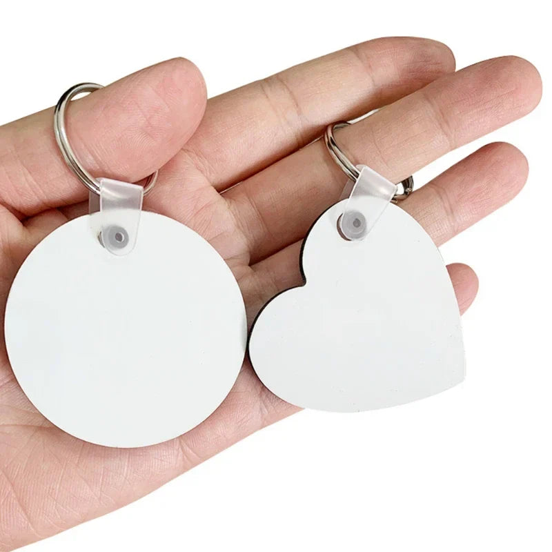 122430Pcs Sublimation Blank Keychains Thermal Transfer Key Chain