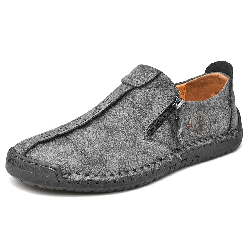 Handmade Leather Men Shoes Casual Slip on Loafers