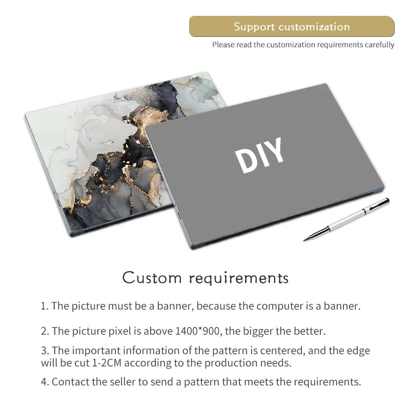 DIY Laptop Sticker Cover Skins Solid Color Vinyl