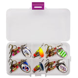 30pcs/10pcs Boxed Rotating Spoon Kit Lure Fishing Lures