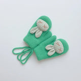 Autumn Winter Warm Baby Gloves Cartoon Animal Bunny
