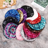 Women's Fashion Fun Sparkle Sequins Shimmer Stretch Beret