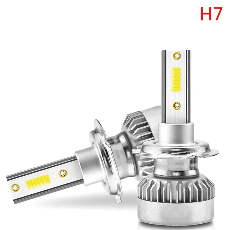 1Pair  H1/H7 /H8/H9/H11 COB LED Headlight Bulbs 110W 20000LM High Low Beam White Lights