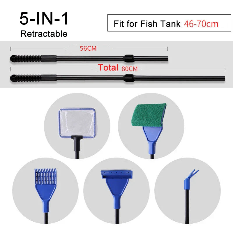 6-IN-1 Aquarium Cleaning Tools Kits Fish Tank Clean