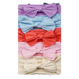 5pcs/Set Bowknot Elastic Hairband Baby Princess Christmas Day