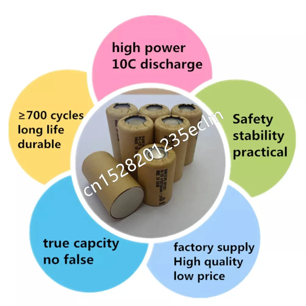 Ni-CD SC batteries 2000mAh high power Sub C