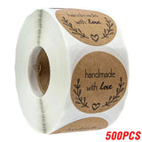 100500pcs Vintage Kraft Paper Stickers Scrapbook Gift Stationery
