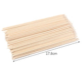 500Pcs/Pack Wooden Cuticle Pusher Remover Orange Stick Sticker