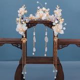 Chinese Hanfu Hair Accessories Set Long Fringed Vintage