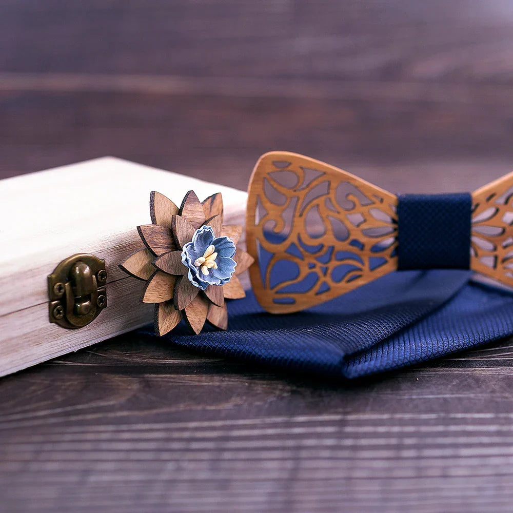 Mahoosive New Floral Wood Bow Ties for Men