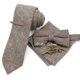 Top 50 Wool Soft 7cm Tie Bowtie Hankie