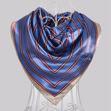 Spring And Autumn Female Satin Scarf,Big Square Scarves