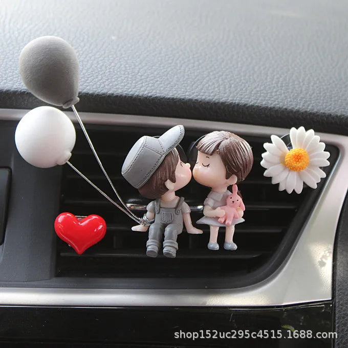 Car Air outlet clip Decoration Cute Cartoon Couples