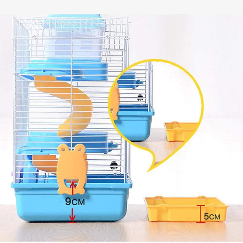 3-storey Pet Hamster Cage Luxury House Portable Mice