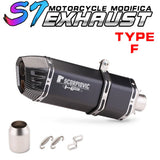 Slip on 51mm motorcycle exhaust system muffler modified