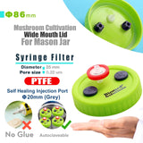 Liquid Culture Lids - Autoclavable WIDE Mouth Jar