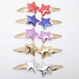 10pcs/lot Small Size Girls Hairclips Glitter Heart Birthday
