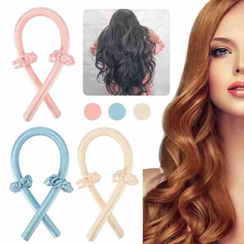 Heatless Curling Rod Headband Lazy Curler Silk Curling