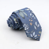 New Floral Tie For Men Skinny Casual Cotton