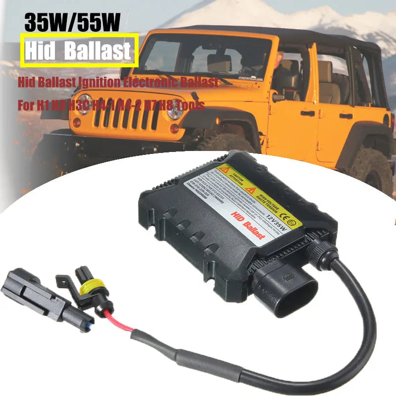 1Pc 35W/55W Slim Xenon HID Ballast – 12V for H1 H3 H7 H11 9005 9006