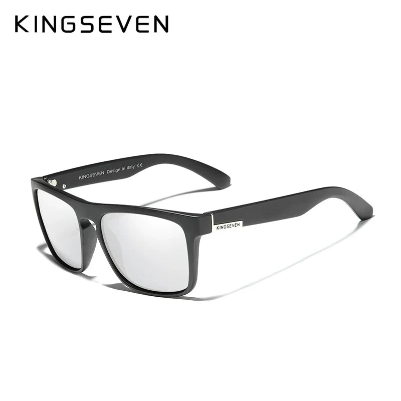 KINGSEVEN TR90 Frame Mirror Lens Sunglasses Polarized Men‘s Glasses Outdoor Sports Male Eyewear Original Accessories N751