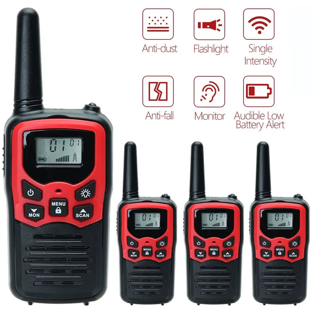 2/4/6 PCS ABBREE Walkie Talkie PMR/FRS UHF Mini