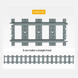MOC City Train Track Straight Curve Soft Track