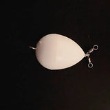 NEWS 5pcs egg float upward White bobber float