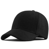 Male Winter large size felt baseball cap big
