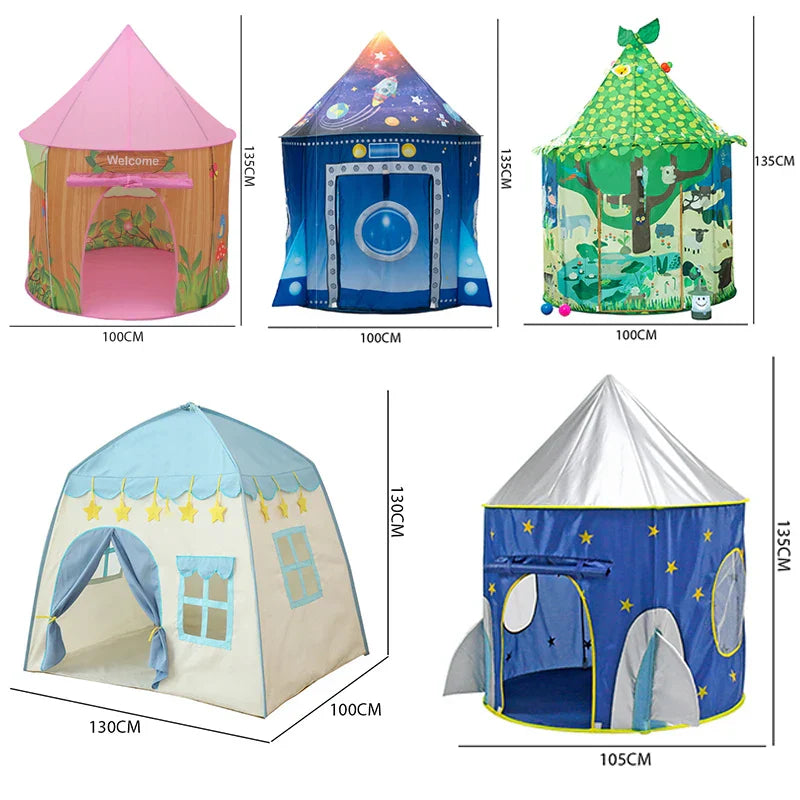 Kids Tent Space Play House Tent Ocean Ball