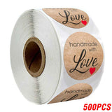 100500pcs Vintage Kraft Paper Stickers Scrapbook Gift Stationery