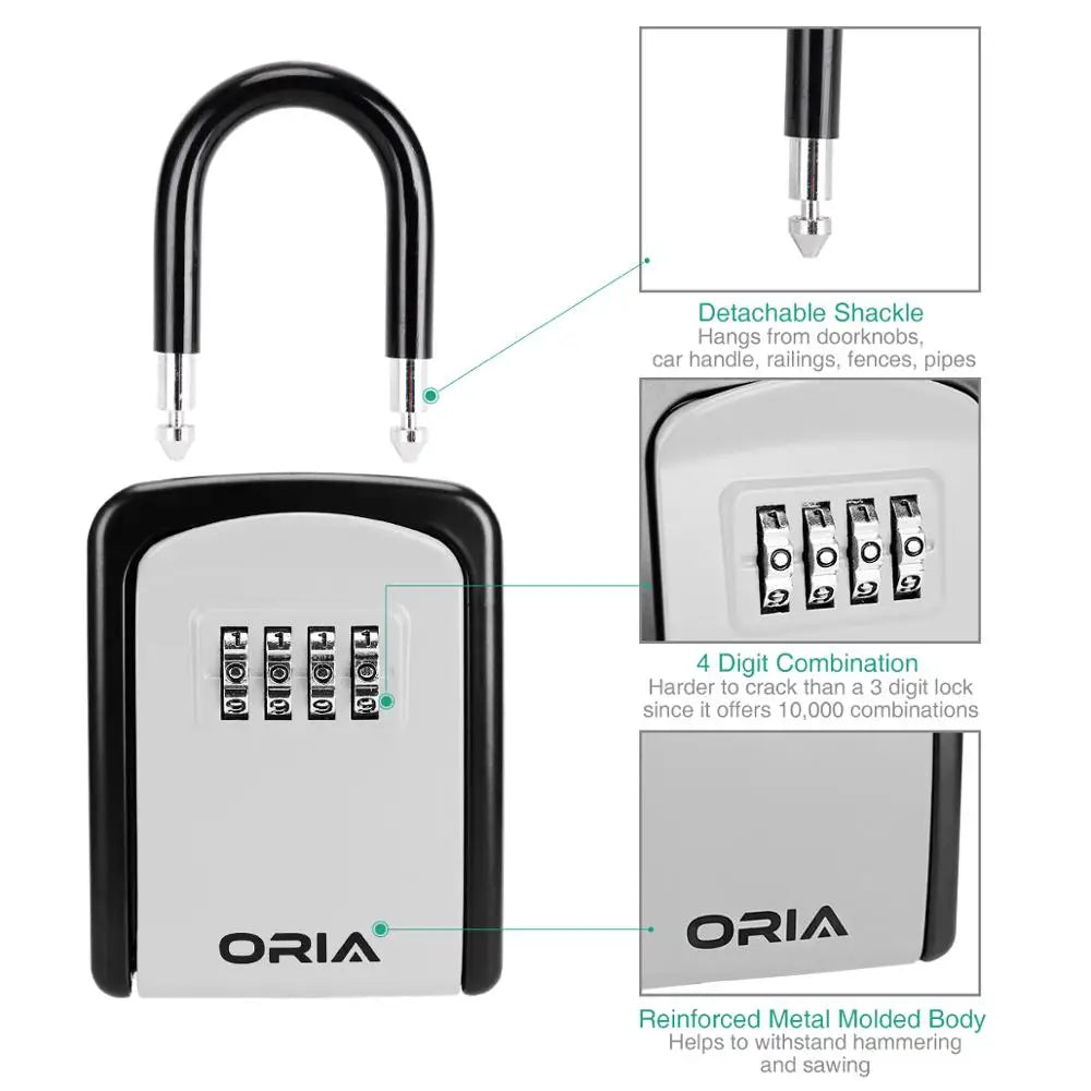 ORIA Password Key Box Outdoor Key Safe Lock