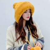 2021 New Pompom Winter Hats For Wome Earmuffs