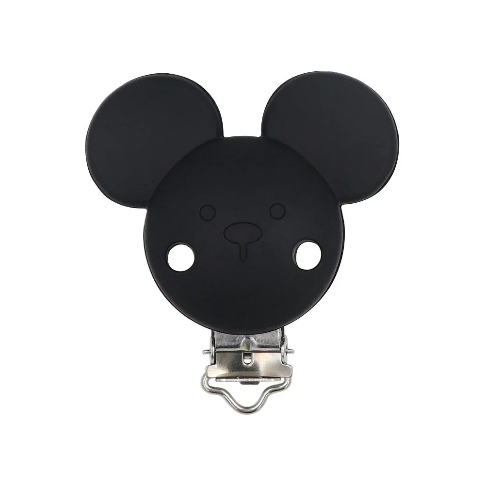 BOBO.BOX 10pc Silicone Beads Mikey Mouse Round Shape