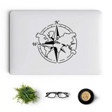 World Map Compass Laptop Decal for Macbook Pro