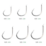 KATYUSHA 50Pcs Jigging Fishing Hooks Size 1/0-2/0-3/0-4/0-5/0# Slow