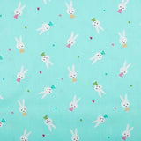 Blue Cartoon Printed Fabric Cotton Twill Cloth for