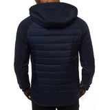 SpringAutumn New Hooded Jacket Men Casual Slim Patchwork
