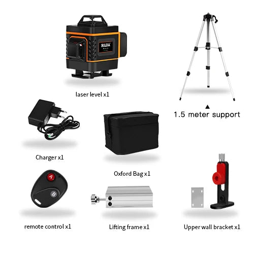 Laser Level 12/16 lines green line 3D/4D Self-Leveling