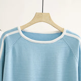 Womens Sweaters Plus Size Fashion Autumn Jumper Striped