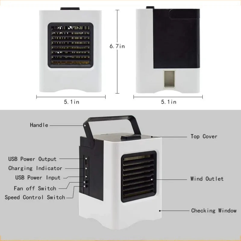 Automobiles 4 In 1 Air Conditioner Fan Personal