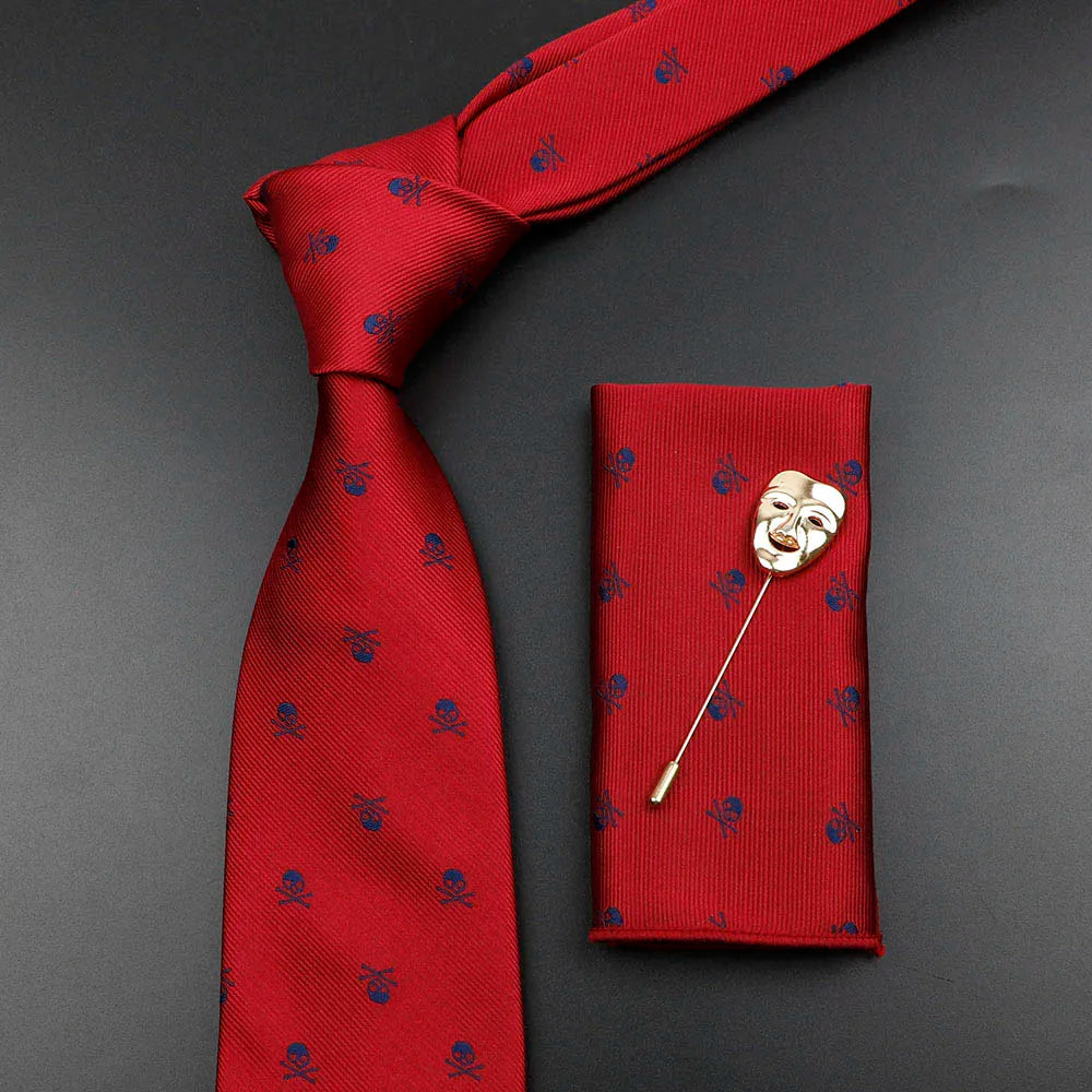 Fashion Men's Skull Tie Set New Design 8cm