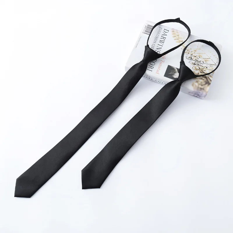 Zipper Necktie For Men Women Tie for Boys